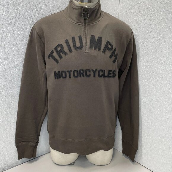 Triumph “Ribble” Quarter Zip Cotton Sweatshirt – Size XL (NWT) - Picture 1 of 8